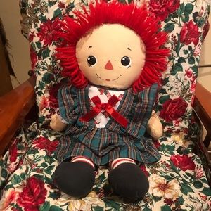 CHRISTMAS DRESSED RAGGEDY ANN 14” DOLL